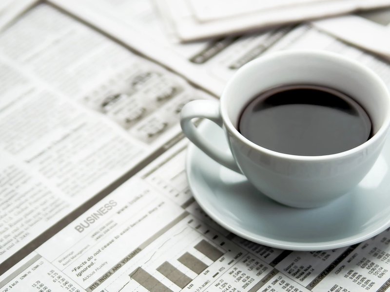 coffee on a newspaper - bobbiejoes